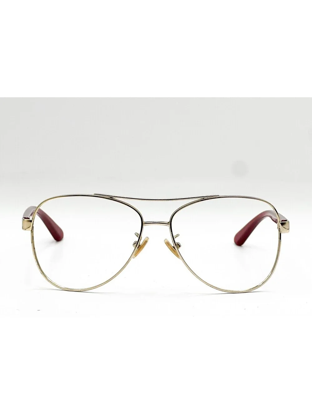 Coach Hc 7077 90058H Shiny Light Gold Burgundy Authentic Eyeglasses 58-14-140